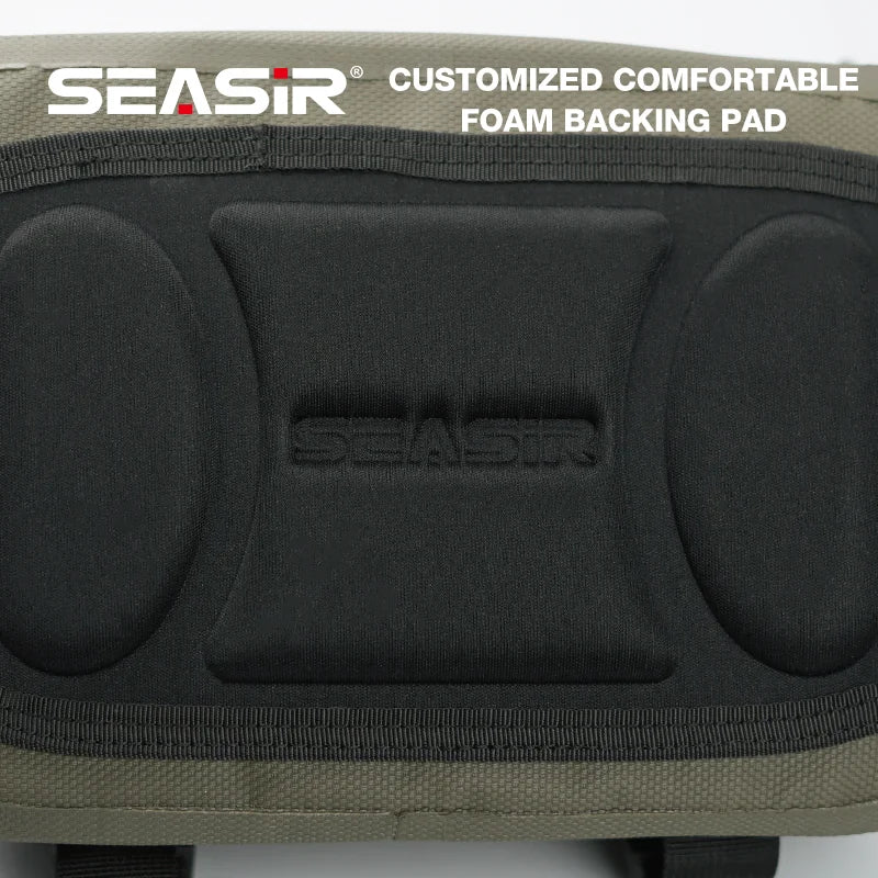 Seasir Waterproof Fishing Waist Bag Multifunctional Suspension large capacity 4L Bag 1680D PVC fishing storage bag