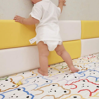 3D Soft Bag Back Wall Mat Anti-collision Waterproof Wall Sticker Wallpaper Self-adhesive Rectangular Wall Decoration Bathroom