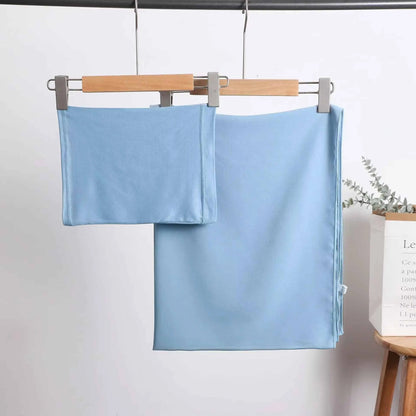 2 Piece Set Chiffon Hijab Matching Undercap Chiffon Scarf with Matching Underscarf Shawls Scarves Head Scarf Headwraps for Women