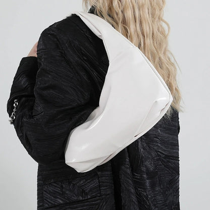 Trendy Handbag for Women with Unique Bows and Rivet Embellishments Stylish PU Leather Women's Shoulder Bag