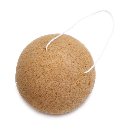 Soft Texture Face Wash Puff Konjac Cleaning Sponge Round Face Wash Cleaning Sponge Natural Fiber Facial Cleansing Exfoliator