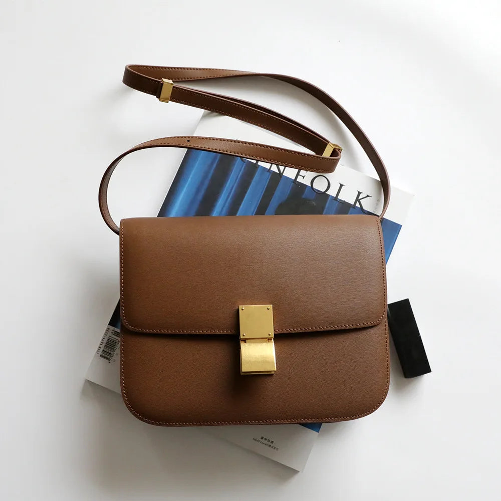 UBELLIN Large Women Handbag Bag Single Flap Lock Fashion Interior Compartment Solid Luxury Shoulder Bags Handbags 2024