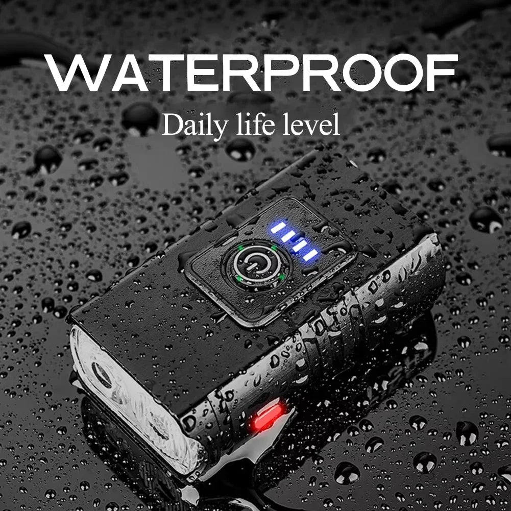 USB Rechargeable T6 LED Bike Light 6 Modes Front MTB Bicycle Headlight Flashlight Cycling Lamp for Night Riding Safety