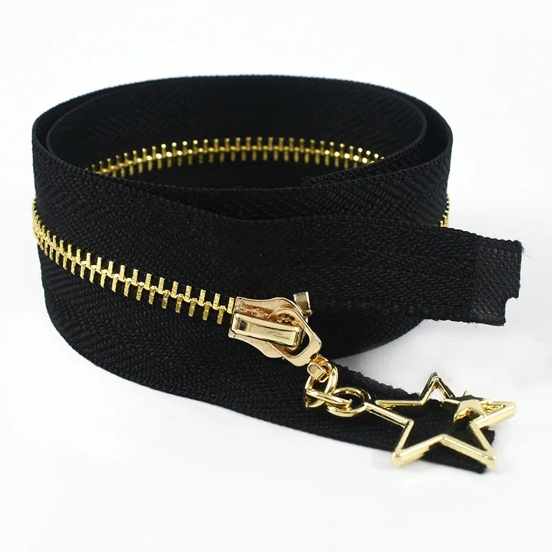 3Pcs Meetee 3# Metal Zippers Bag Zipper Closure 15-70cm Jacket Purse Easy Repair Zips Open/Close-End Coat Zip Sewing Accessories