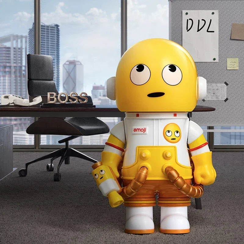 POP MART MEGA SPACE MOLLY 100% X Emoji Series Blind Box Guess Bag Desktop Decoration Cute Model Gift Girl Blind Bag Toys Anime