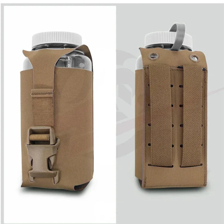 Tactical Molle SS Kettle Bag Water Bottle Pouch Bag Suitable for Nalgene 32 Oz Airsoft Vest Plate Carrier Bottle Holder