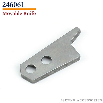 10 Sets 246061 246071 Movable & Fixed Knife For Newlong NP-7, NP-7A Portable Bag Closer Machine Part Thread Cutter