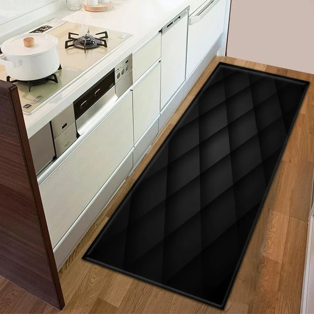Sci-fi Geometric Square Pattern Home Kitchen Floor Mat Door Front Decoration Floor Mat