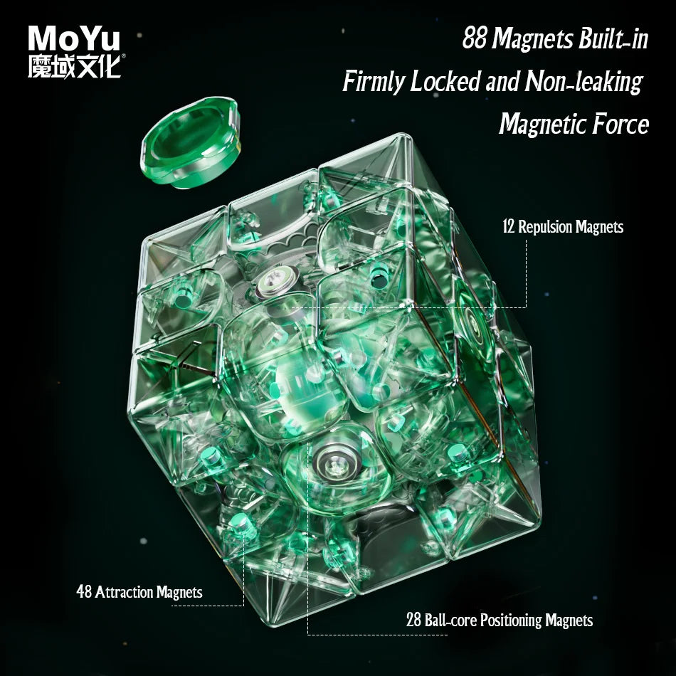 [JudyCube] Moyu Weilong WRM V9 Ball-Core UV 3X3 Magnetic Magic Speed Cube Fidget Toys Moyu Weilong V9 Maglev Cubo Magico Puzzle