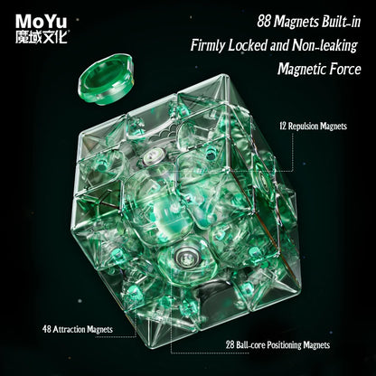 [JudyCube] Moyu Weilong WRM V9 Ball-Core UV 3X3 Magnetic Magic Speed Cube Fidget Toys Moyu Weilong V9 Maglev Cubo Magico Puzzle