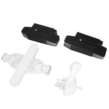 100Pcs Elegant Romantic Cardboard Candy Bag New Year Party Valentines Day Gift Box Wedding Favors For Guest Girlfriend Boyfriend