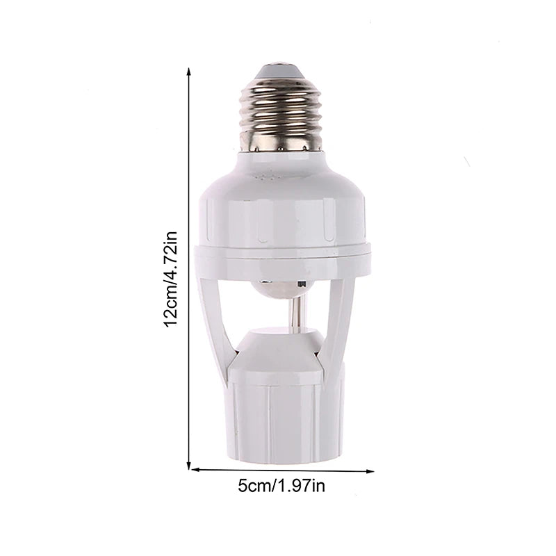 Smart E27 PIR Motion Sensor Light Switch 110V 220V Detector Base Lamp Holder Lux Time Delay Adjust Control Bulb Socket