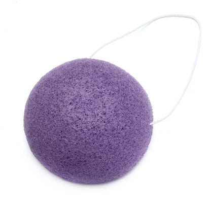 Soft Texture Face Wash Puff Konjac Cleaning Sponge Round Face Wash Cleaning Sponge Natural Fiber Facial Cleansing Exfoliator