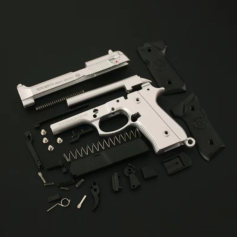 1:3 Alloy 92f Pistol Model Mini 1911 Gun Keychain Bag Pendant Detachable Toy Gun For Adult Kids Gift