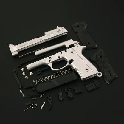 1:3 Alloy 92f Pistol Model Mini 1911 Gun Keychain Bag Pendant Detachable Toy Gun For Adult Kids Gift