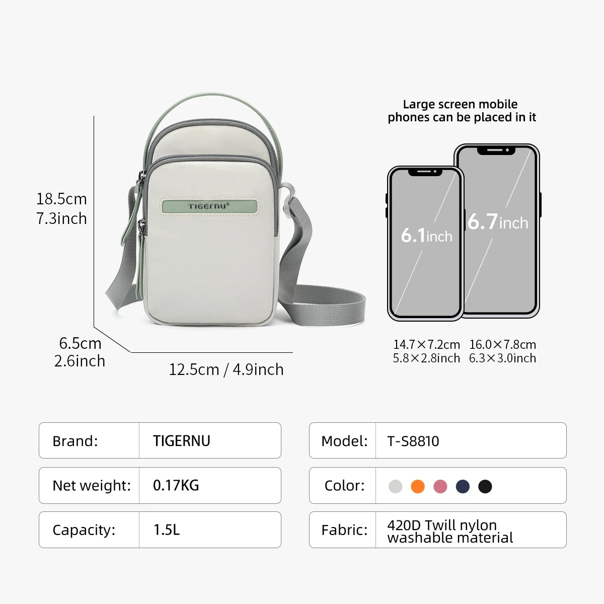 Tigernu Crossbody Bag For Women Casual Shoulder Bag Female Slingbag Girls Mini Bag Cross Pack Lady Handbag Shoulder Bags Women