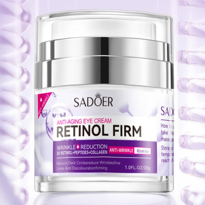 SADOER Retinol Eye Cream Anti Dark Circles Removal Eye Bags Moisturizing Brightening Firming Beauty Eyes Skin Care Products
