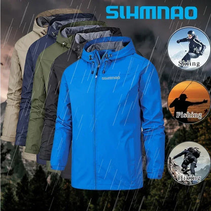 2025 New men's Autumn/Winter Jacket Motorcycle windproof jacket Mountaineering jacket Waterproof fishing raincoat casual coat