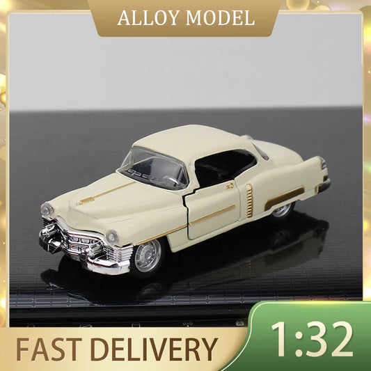 1:32 Cadillac Alloy Diecast Vintage Car Model Classic Pull Back Car Miniature Vehicle Simulate Car Ornaments Collection Toys car