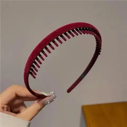 2023 Korea Fashion Simple Crystal Headbands Women New Velvet Rhinestone Face Wash Hairbands Hair Hoop Bezel Hair Accessories