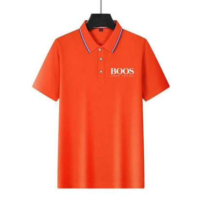 Summer Fashion New Men's Short Sleeved Designer Exquisite Three-dimensional Embroidery POLO Breathable Lapel Business T-shirt