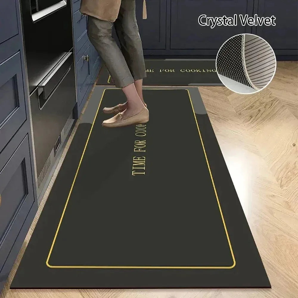 VIKAMA Modern American Personality Soft Floor Mat Bathroom Kitchen Toilet Living Room Anti-slip Dirty Resistant Home Decoration