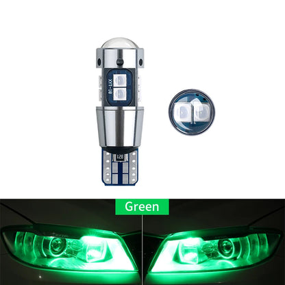 2PCS T10 W5W LED Bulb Super Bright 3030 10SMD Canbus Car Interior Light Instrument Map Dome Parking Light Auto Signal Lamp 6000K