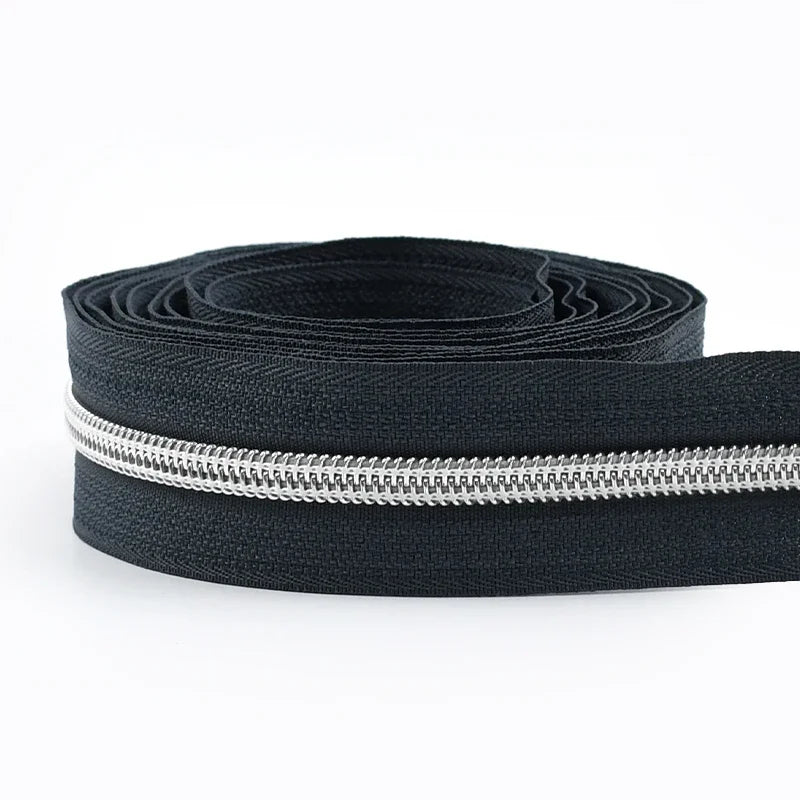 5# Nylon Zippers for Sewing Bags Plastic Coil Bag Zipper Tapes By The Meter Purse Garment Zips Repair DIY Clothing  Accessories