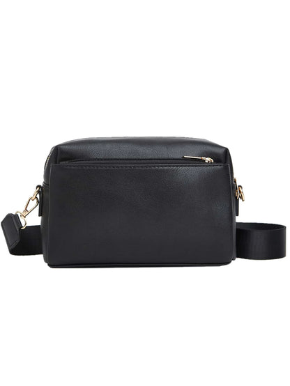 Women's Bag Single Shoulder Crossbody Small Bag New Multi Zipper Anti Splashing PU Women's Bag Women's Small Square Bag