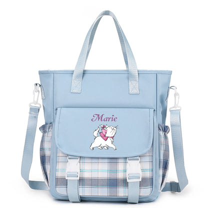 The Aristocats Marie Cat Handbag Shoulder Bag Messenger Bag Carrying Bag for Teenager Girls Boys Schoolbag Travel Shoulder Bag