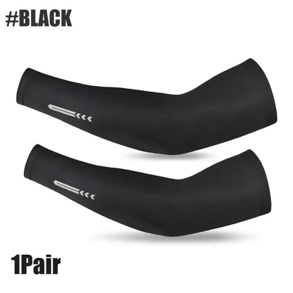 1Pair UV Sun Protection Cooling Arm Sleeves for Men & Women - UPF 50 Sports Compression Cooling Athletic Sports Sleeve for Golf