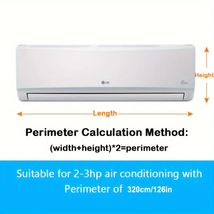 Summer Air Conditioning Cleaning Cover Suitable for  9000~36000BTU Hanging AC Thickened Dust Water Bag Support Plate Cleaner Set