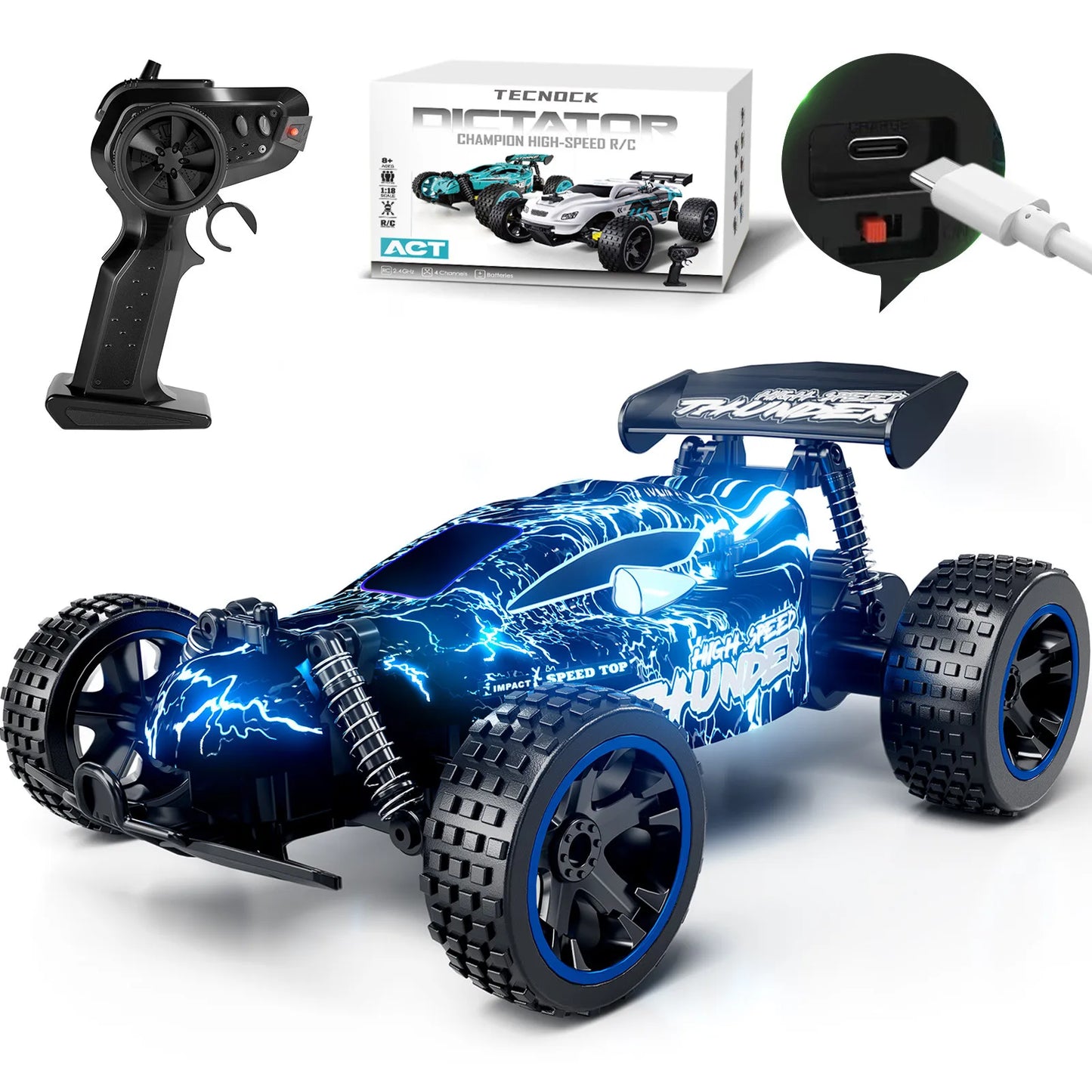 Sinovan RC Car 20km/h High Speed Car Radio Controled Machine 1:18 Remote Control Car Toys For Children Kids Gifts RC Drift