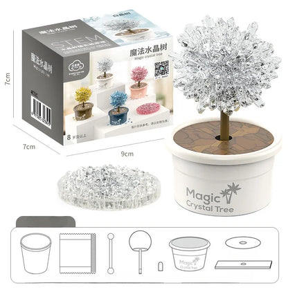DIY Crystal Planting Tree Magic Handmade Science Experiment Set Funny Tecnologia Educational Science Toys Creative Children Gift