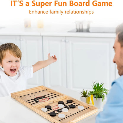 Slingshot Board Games For Adult, Super Winner Sling Puck Foosball Board Game Slingshot Table Hockey Party Game Bouncing Chess