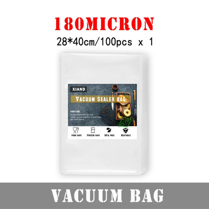 100pcs Food Vacuum Sealer Bags Kitchen Vacuum Packed For Food Saver Storage Vacuum Packaging Bags