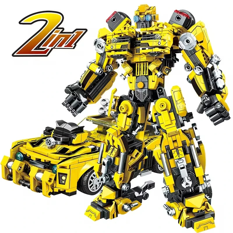TOYLINX Deformation Robot 2 in 1 Mecha Building Blocks Sets Bricks kit Transform Cars Birthday Toys Kids Children Gifts for Boys