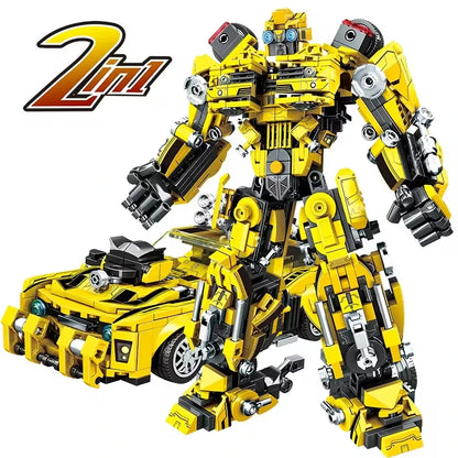 TOYLINX Deformation Robot 2 in 1 Mecha Building Blocks Sets Bricks kit Transform Cars Birthday Toys Kids Children Gifts for Boys