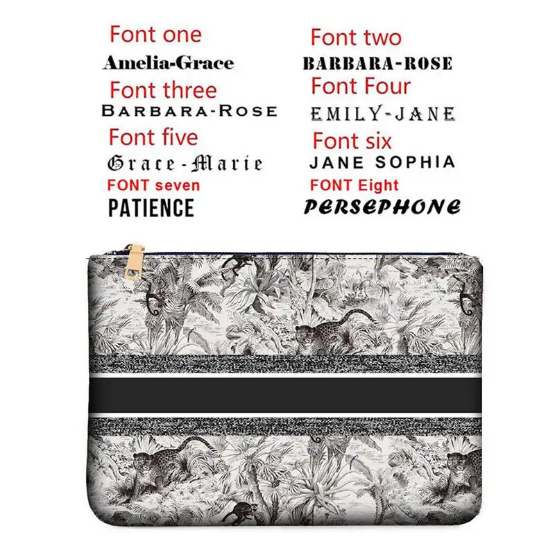 Wallets for Women Personality Animal Flower Printing Linen Clutch Popular  Purse Ladies Beach Bag Party Designer Bags Luxury