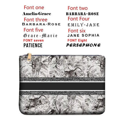 Wallets for Women Personality Animal Flower Printing Linen Clutch Popular  Purse Ladies Beach Bag Party Designer Bags Luxury