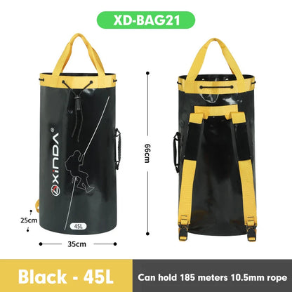 Xinda Outdoor Rock Climbing Rope Bag Rescue Equipment Package Drainage Rope Collection Backpack Shoulder Bag