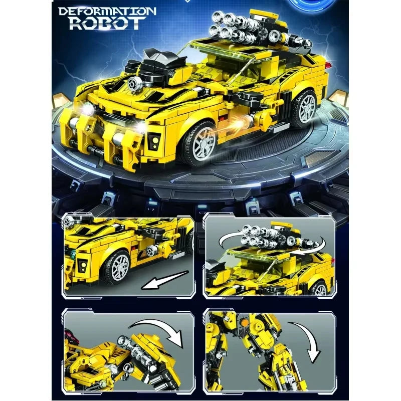 TOYLINX Deformation Robot 2 in 1 Mecha Building Blocks Sets Bricks kit Transform Cars Birthday Toys Kids Children Gifts for Boys
