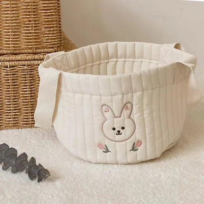 Toy storage bag Baby Bags Bear Embroidery Diaper Bag Caddy Nappy Cart Storage Mummy Maternity Bag for Newborn Diapers Toys