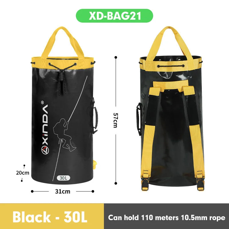 Xinda Outdoor Rock Climbing Rope Bag Rescue Equipment Package Drainage Rope Collection Backpack Shoulder Bag