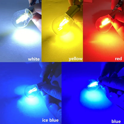 1PCS 1156 BA15S P21W LED Car Reverse Bulb Stop Parking Lamp Brake Lights 12V BAY15D 1157 COB Filament Auto Brake Light Red White