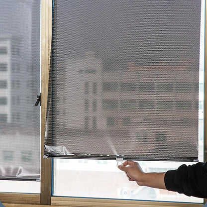 Universal Roller Blinds Suction Cup Sunshade Blackout Curtain Car Bedroom Kitchen Office Window Sun-shading Curtains Retractable