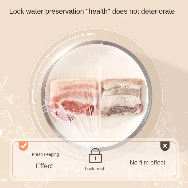 Slider Cling Film Food Grade Slider Convenient Cutting Large Roll Kitchen Household Cutting Box Economical and Practical Set