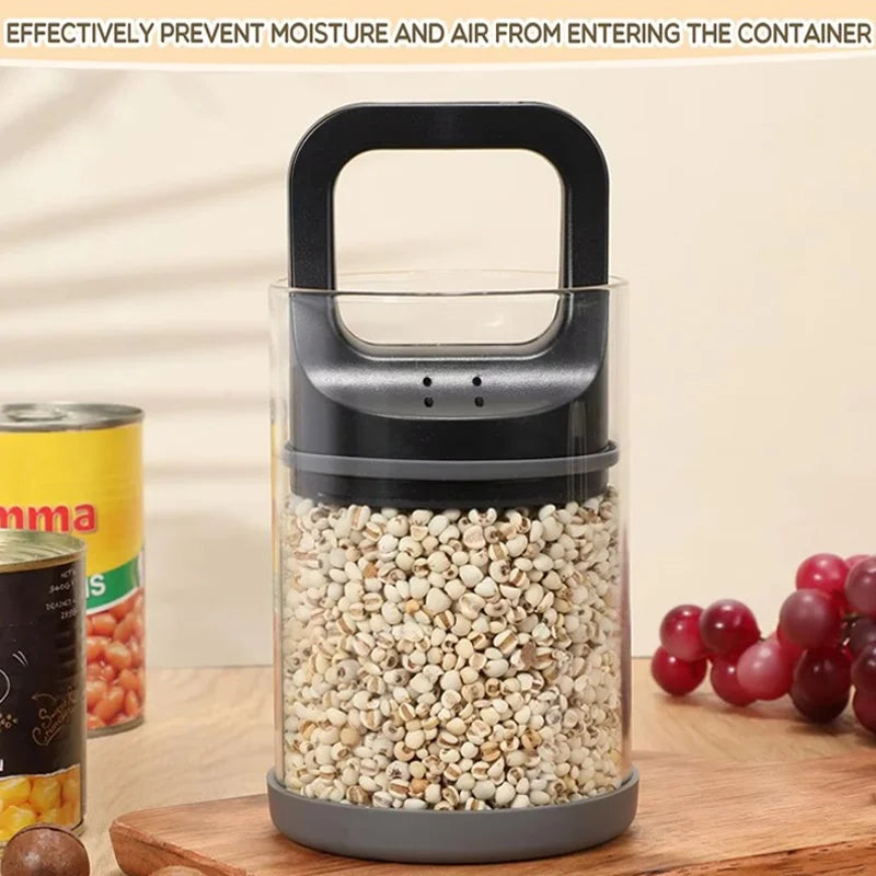 Vacuum Transparent Coffee Bean Storage Tank High Quality Storage Tank Suitable For Kitchen And Home Seal Exhaust And Freshness