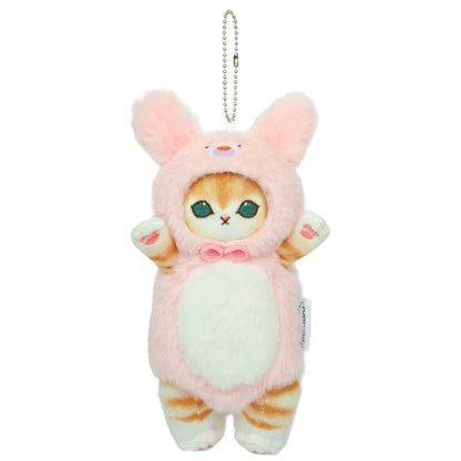 17cm Plush Cat Turn Into Rabbit Dog Bear Panda Doll Toys Pendant Cute Plush Keychain Bag Pendant Christmas Gifts