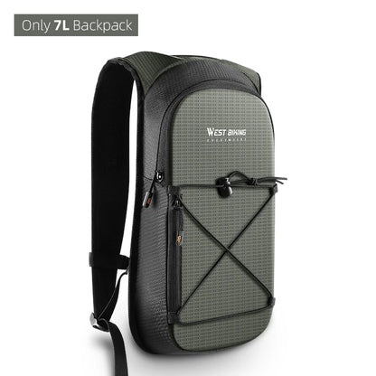 WEST BIKING 7L/16L Cycling Backpack Breathable Reflective Outdoor Climbing Hiking Hydration Backpack Bike Helmet Storage Bag
